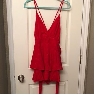 Red romper